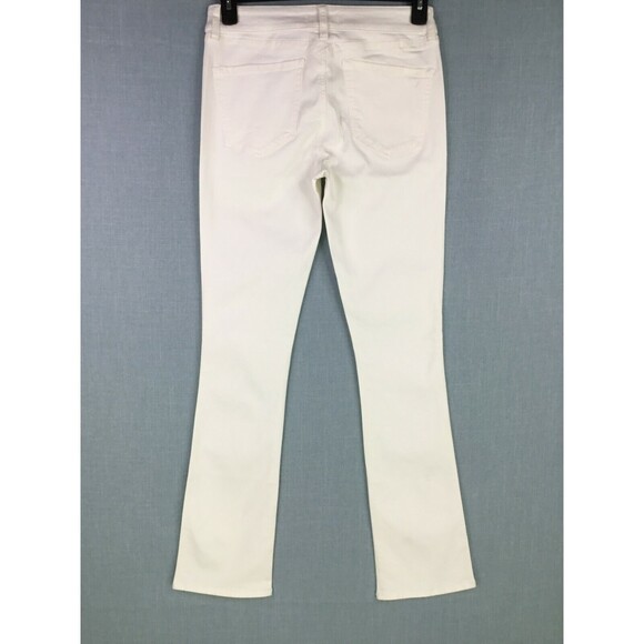 Yummie Mid Rise Bootcut Jeans Womens Sz 29 Slimming Tummy Control White JY7-016 - Picture 4 of 11